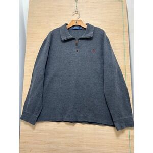Polo Ralph Lauren Men's Grey Quarter Zip Pullover Sweater XL